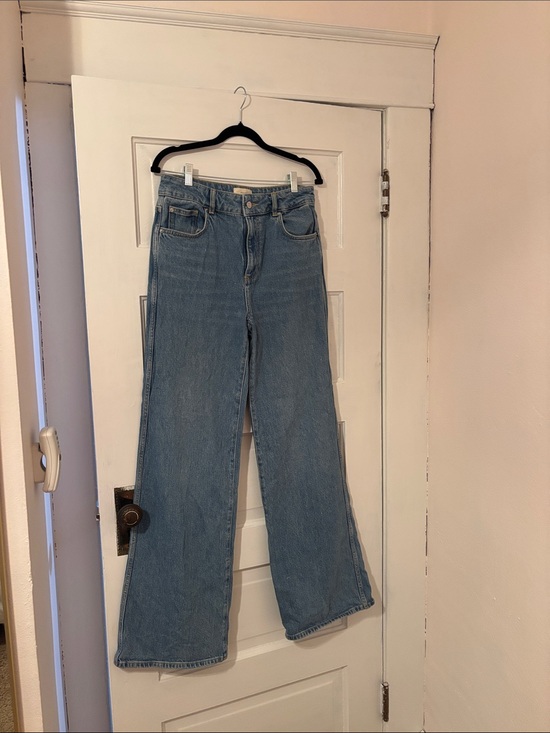 Sezane Denim - Worn Once! Sezane Denim High-Waist Wide Leg Jeans in Light Blue
